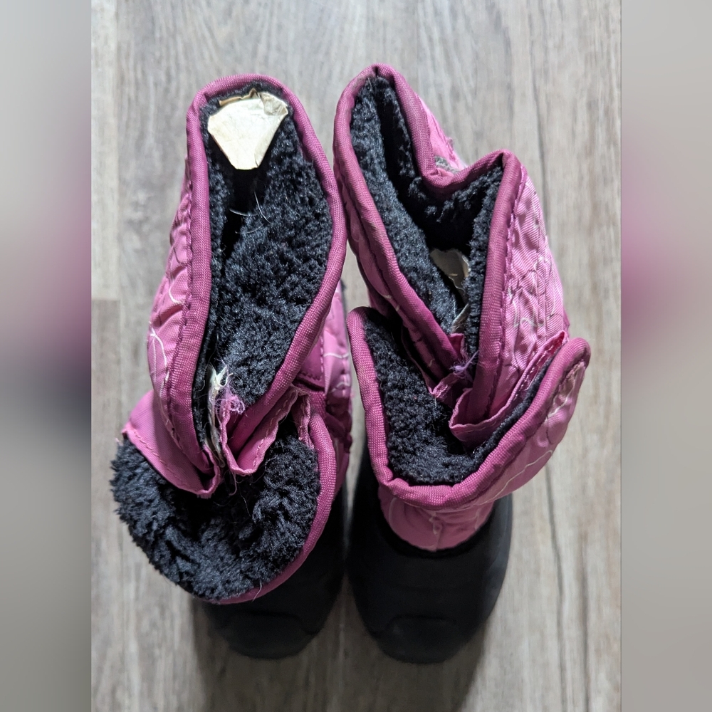 Kamik Kids' Pink and Black Winter Boots